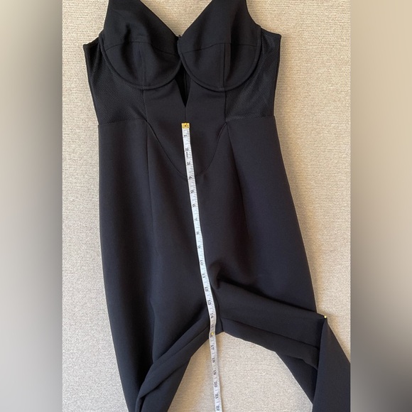 🌷NESTY GAL MESH INSERT TAILORED BANDEAU JUMPSUIT - Picture 10 of 13